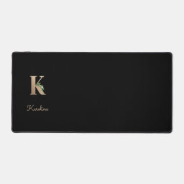 Eleganter Botanischer Monogramm-Brief K Schreibtischunterlage