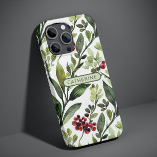 Eleganter botanischer Name der Wasserfarbe Case-Mate iPhone 14 Hülle