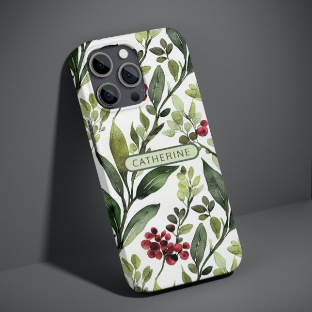 Eleganter botanischer Name der Wasserfarbe Case-Mate iPhone Hülle (Von Creator hochgeladen)