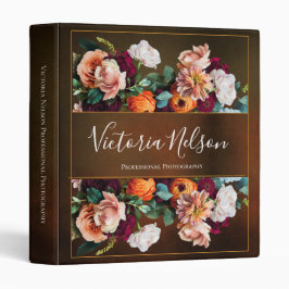 Eleganter botanischer Name Floral Rustikal Vintag 2,5 Cm Ordner