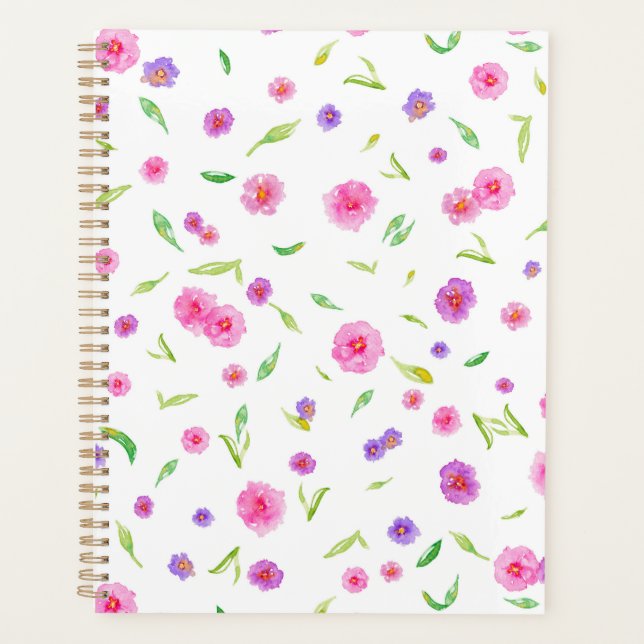 Eleganter botanischer Organisator | Geschenk für L Planer (Vorderseite)