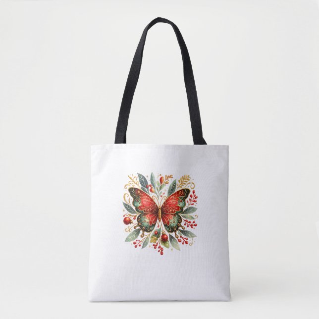Eleganter botanischer Schmetterling | Luxuriöse fl (Vorderseite)