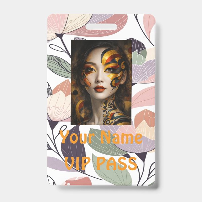 Eleganter Botnical-Klassiker VIP-PASS, Ausweis (Vorderseite)