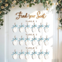 Eleganter Bow Gast Name Wedding Seating Keepake