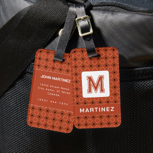 Eleganter brauner Gepäckträger für den Menschen Gepäckanhänger