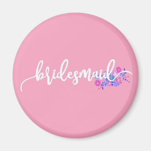 Eleganter Brautjungfer-Hochzeits-Kalligrafie-Magne Magnet