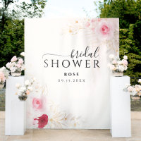 Eleganter Brautparty-Hintergrund Rosa-Gold-Flora