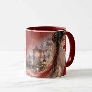 Eleganter Bridalcore-Fantasie-Becher Tasse