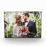 Eleganter Bride Groom Hochzeit Foto Block der Lieb<br><div class="desc">Elegante Liebe Hochzeitshöhe und Foto-Block</div>