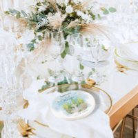 Eleganter Brunnen | Blume taucht Hochzeit Luxus