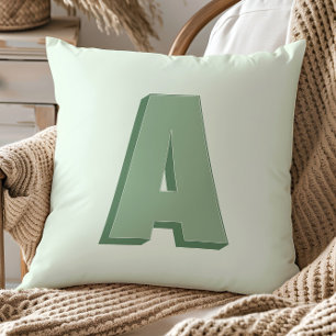 Eleganter Buchstabe A Monogramm Personalisierter A Kissen