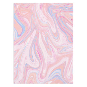 Eleganter bunter blauer orange Marmor des Tischdecke