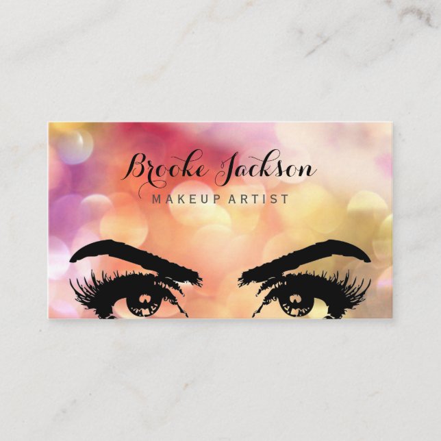 Eleganter bunter glänzender und heller visitenkarte (Vorderseite)