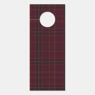 Eleganter Burgunder-Tartan Türanhänger