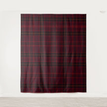 Eleganter Burgunder-Tartan