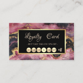 Eleganter Burgundy Marble Gold Sequins Frame Treuekarte