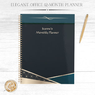 Eleganter Büro-12-Monats-Planer Täglich Wöchentlic Planer