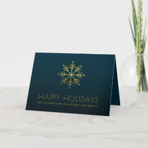 Eleganter Business Holiday Dankeskarte
