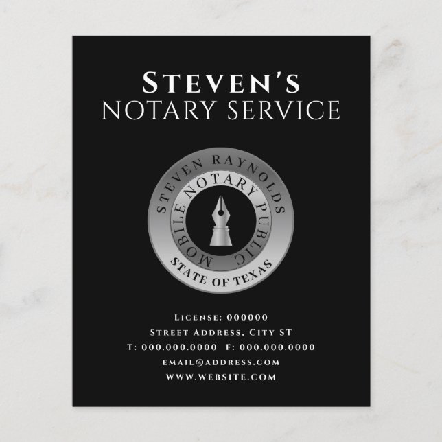 Eleganter Button Briefmarke Zeichen Klasse Flyer (Vorne)