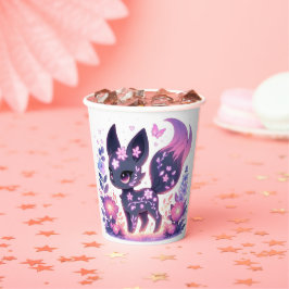 Eleganter Cartoon Fox Babydusche Pappbecher