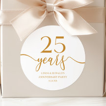 Eleganter Champagner 25. Hochzeitstag