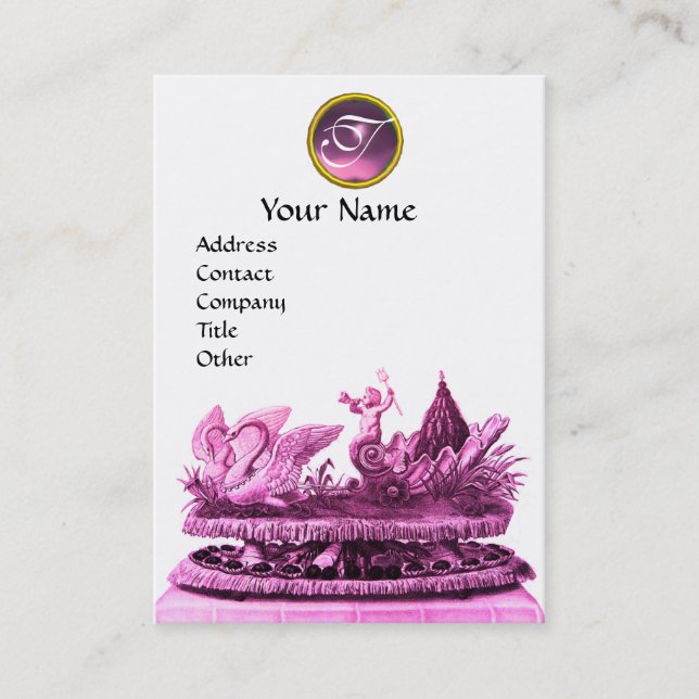 ELEGANTER CHARIOT VON SCHWANKEN MIT KUPPEN UND PAS VISITENKARTE (Vorderseite)