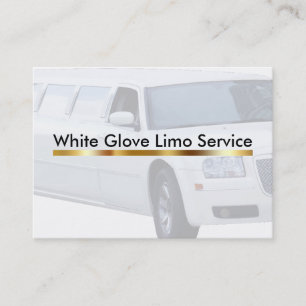 Eleganter Chauffeur oder Limousinenservice Visitenkarte