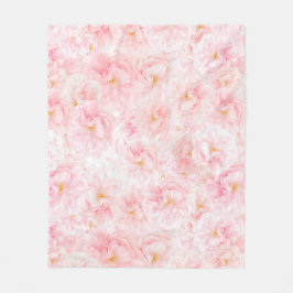 Eleganter Cherry Blossom Muster Design Sherpa Blan Fleecedecke