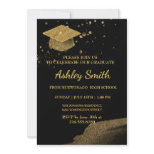 Eleganter Chic Abschluss Einladung