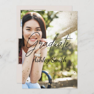 Eleganter Chic Abschluss Einladung