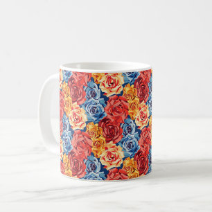Eleganter Chic Bunter Moderner Stil Rosen Kaffeetasse