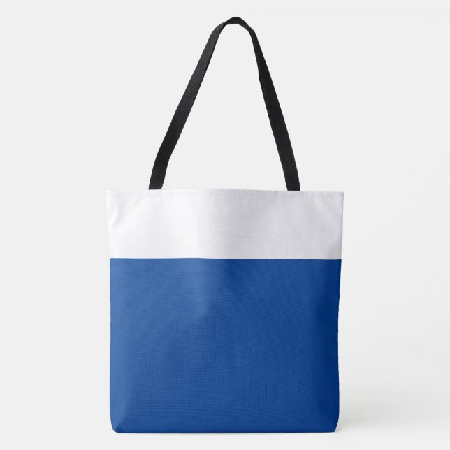 Eleganter Chic Deep Blue White Farbblock nahtlos (Vorderseite)