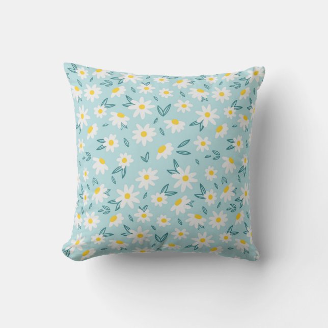 Eleganter Chic floral Kissen (Vorderseite)
