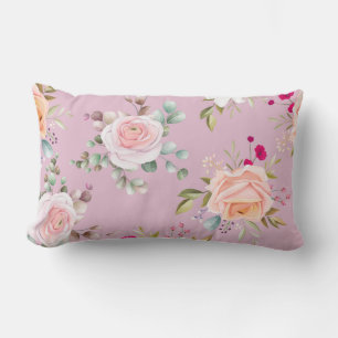 Eleganter Chic floral Lendenkissen