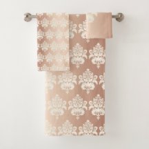 Eleganter Chic Glow Rose Gold Damask