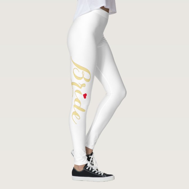 Eleganter Chic Gold Bride Wedding Junggeselinnen-A Leggings (Rechts)