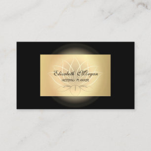 Eleganter Chic Lotus Professional, Falschgold, Sch Visitenkarte