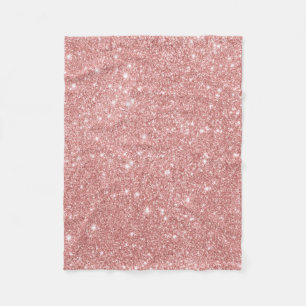 Eleganter Chic-LuxusImitat-Glitzer-Rosen-Gold Fleecedecke