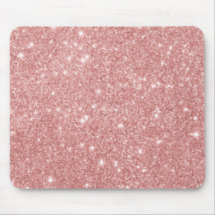 Eleganter Chic-LuxusImitat-Glitzer-Rosen-Gold Mousepad