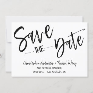 Eleganter Chic Minimalist Save-the-Date Einladung
