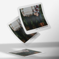 Eleganter Chic Minimalistischer Single Foto Weihna