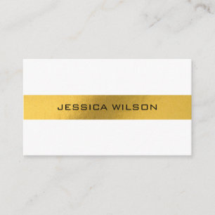 Eleganter Chic mit Goldfolie-Visitenkarte Visitenkarte