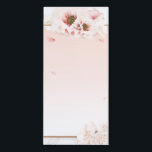 Eleganter Chic Modern Girly Pink Blumenmarmor Magnetischer Notizblock<br><div class="desc">Dieses moderne Design besticht durch ein elegantes,  rosa Blumenstrauß auf einem Marmorboden #stationery #personalized stationery #personalized gifts #gifts #gift #custom #floral #girly #feminine #giftsforher #Zuhause #office #work #school #officesupplies #schoolsupplies #notepads</div>