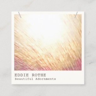 Eleganter Chic Modernes Nekklace Display Square Bu Quadratische Visitenkarte