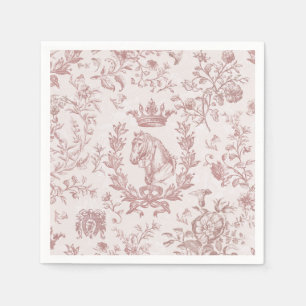 Eleganter Chic Plum Beige Reittoile Serviette