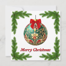 Eleganter Chic Rustic farbenfroher Weihnachtsball