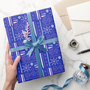 Eleganter Chic Special Vintager Junggeselinnen-Abs Geschenkpapier