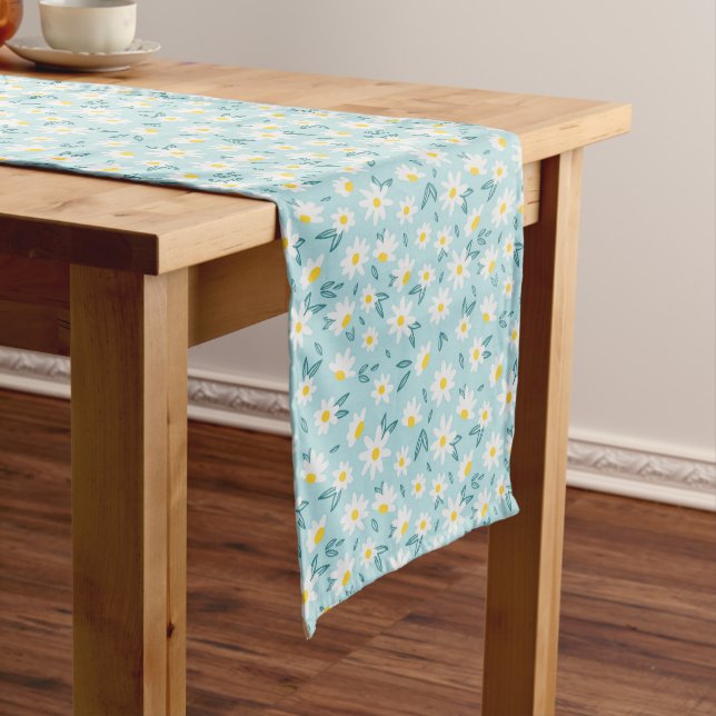Eleganter Chic Spring Floral Mittelgroßer Tischläufer (Beispiel)