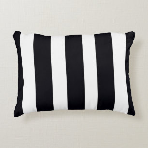 Eleganter Chic Stilvoll Klassisch Schwarz & Weiß  Dekokissen