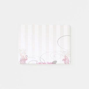 Eleganter Chic Stilvoll Mädchenhaft , Flamingos , Post-it Klebezettel